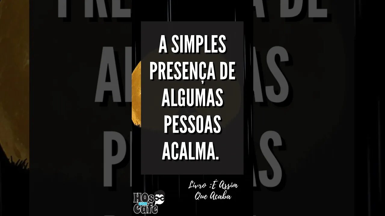 Frase do Livro É Assim Que Acaba | #shorts