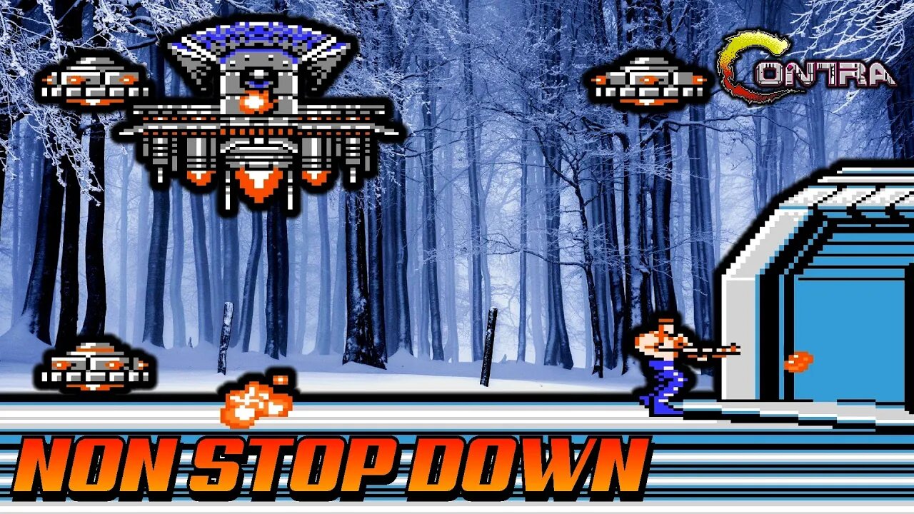 Contra gameplay Non stop Down challenge #5