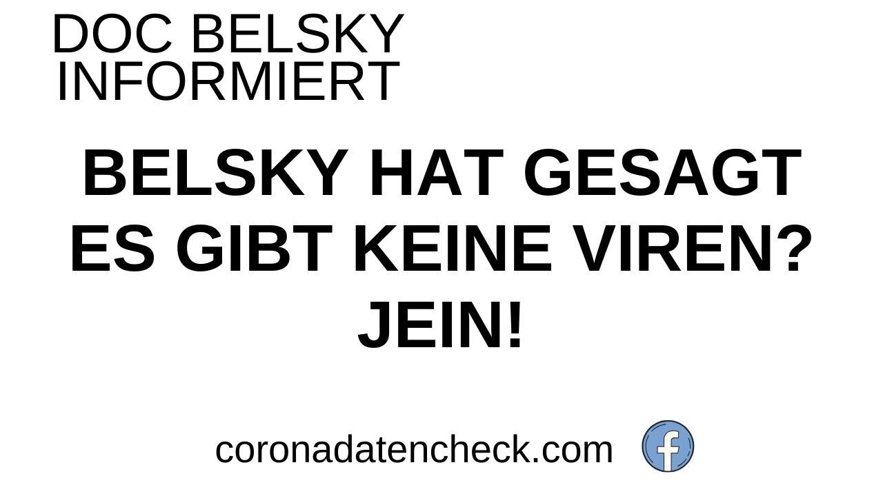 Hat DocBelsky gesagt es gibt keine Viren? Jein!