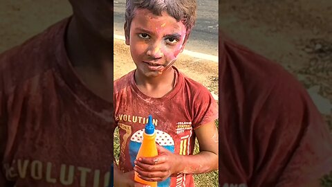 child holi fun jharkhand #youtubeshort#child