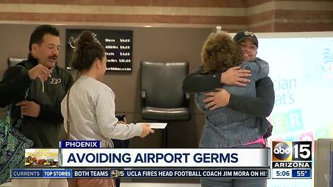 How to avoid germs at the airport