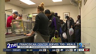 Franciscan Center serves more than 700 meals ahead of Thanksgiving Day