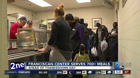 Franciscan Center serves more than 700 meals ahead of Thanksgiving Day