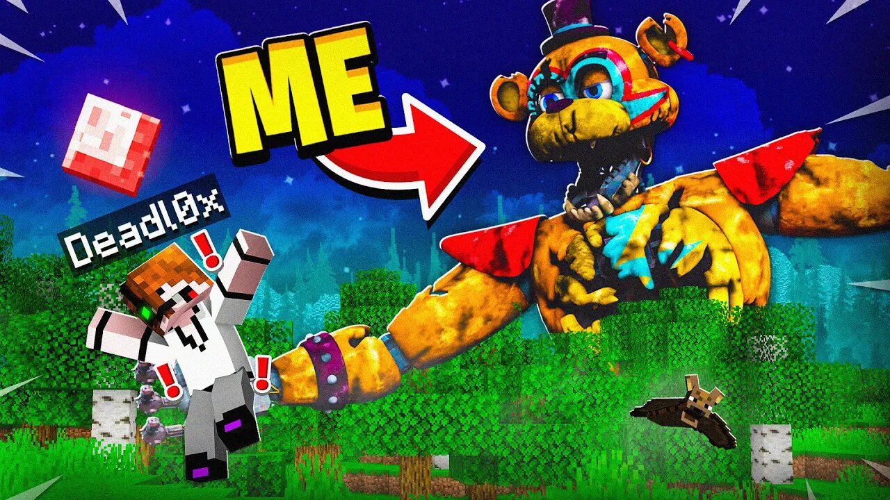 Trolling As SHATTERED Freddy! (Minecraft FNAF)