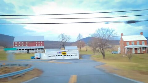 Farmlands of Thurmont Maryland from Route 15 South January 2 2023 #railfanrob #farming