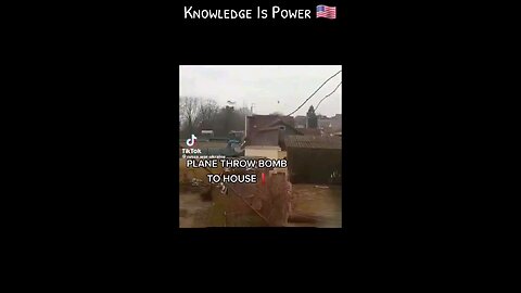 Military Plane Bombs House