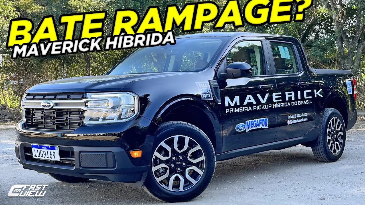 NOVA FORD MAVERICK HÍBRIDA 2023 COM AUTONOMIA INSANA PRA BATER RAMPAGE, MAS SEM 4X4 E ITENS CRUCIAIS