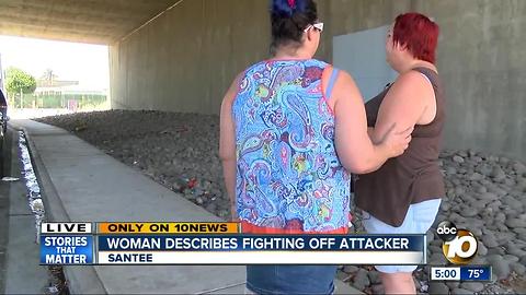 Woman describes fighting off attacker