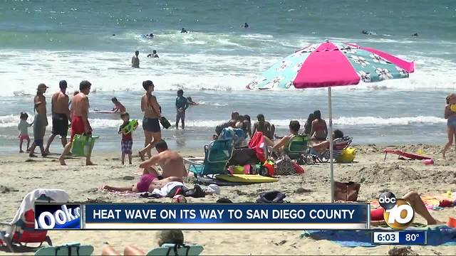 San Diego ocean temps soar as heat wave approaches