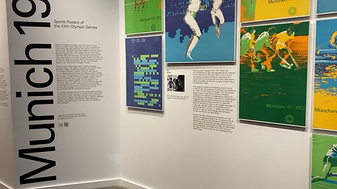 Munich 1972 Olympics Poster Design (Poster House, Manhattan)