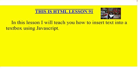 HTML Lesson 91