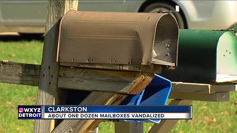Vandals hit more than a dozen mailboxes in Clarkston subdivision