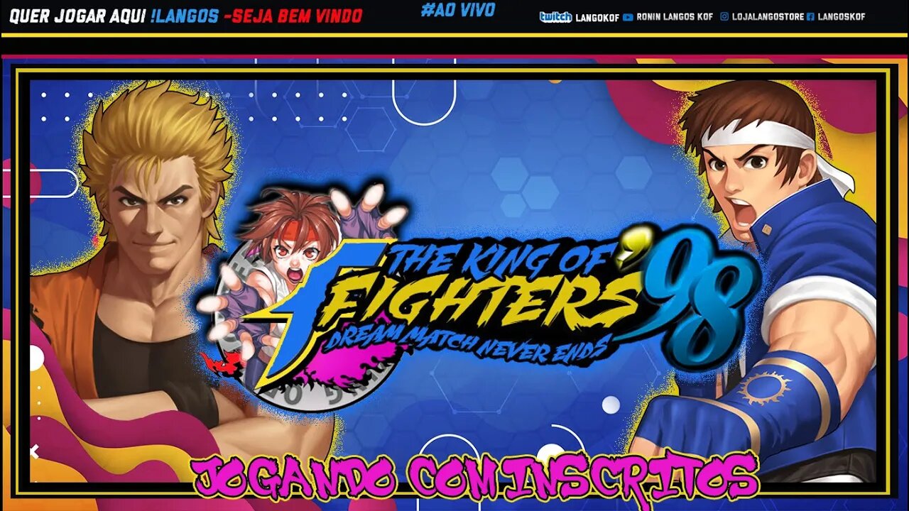 JOGANDO KOF 98 COM A GALERA #LIVE 432