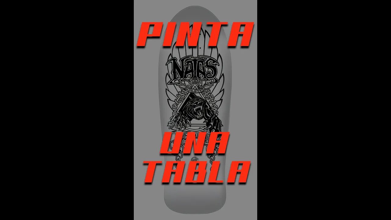 PINTA UNA TABLA NATAS OFICIAL DE SANTA CRUZ SKATEBOARDS