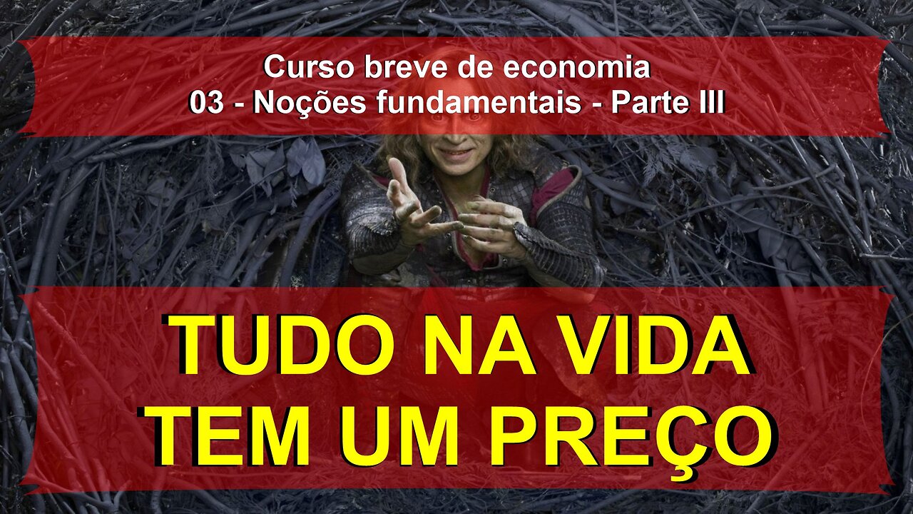 Noções fundamentais de economia - Parte III - Tudo na vida tem um preço