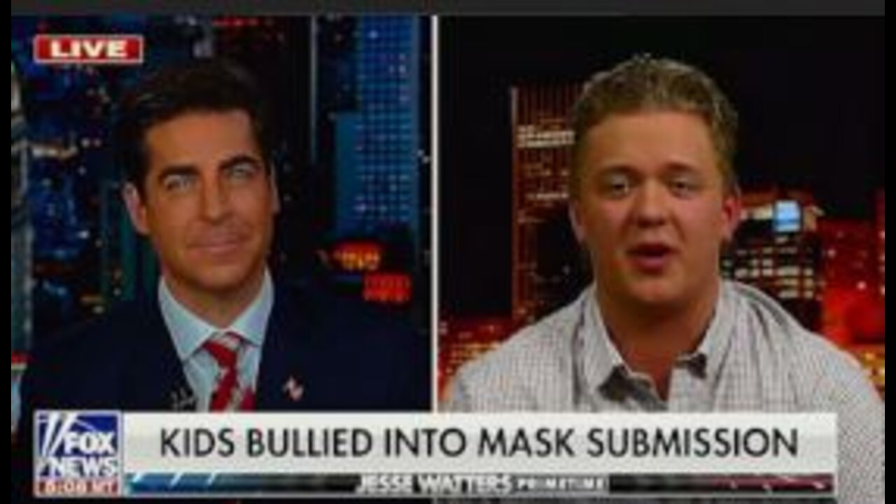 Jessie Watters takes on the student who Staged mask mandate protest in Washington