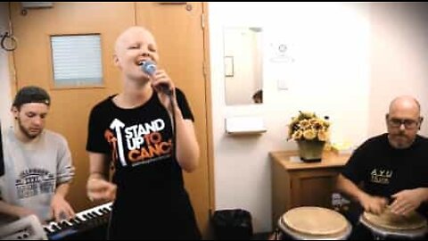 Woman celebrates last day of chemo with a song