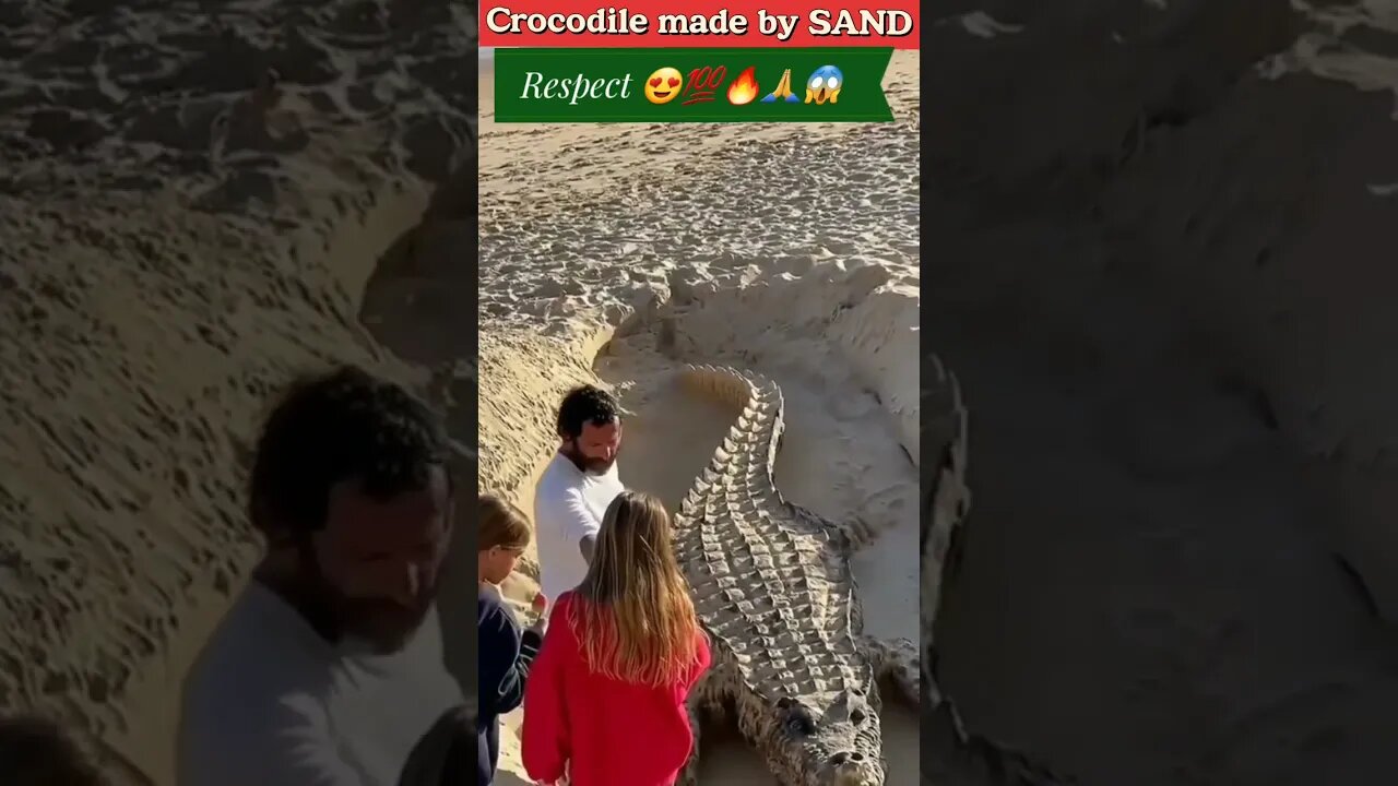 Crocodile Made By SAND RESPECT😱💯🔥 #short #shorts #viralvideo #crocodiles