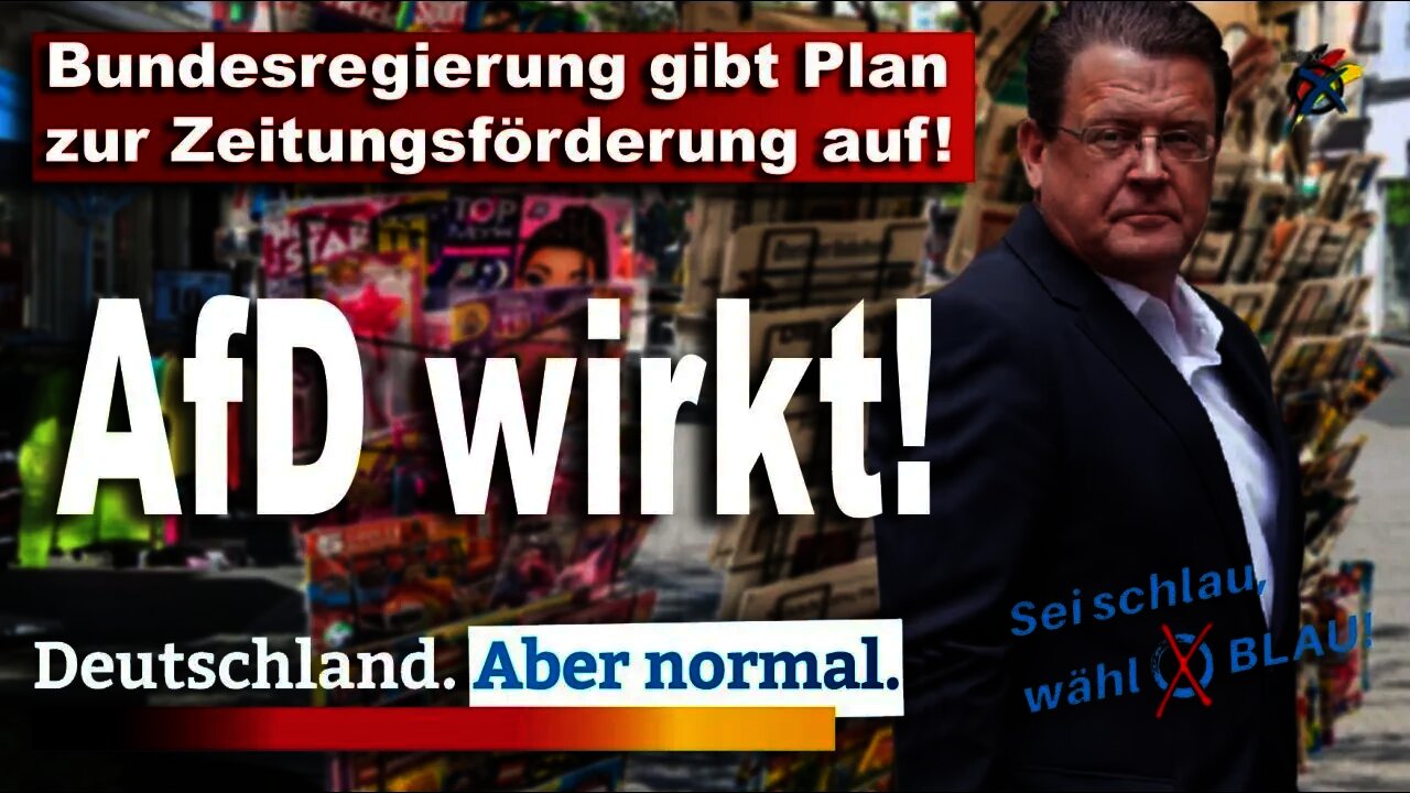 Bundesregierung gibt Plan zur Zeitungsförderung auf, Stephan Brandner AfD