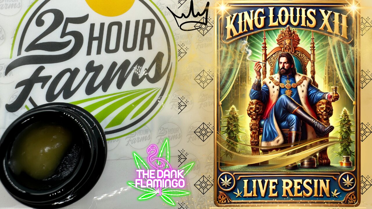 Trying King Louis XIII THCa Live Resin from 25 Hour Farms! The Dank Flamingo Cannabis Review!!