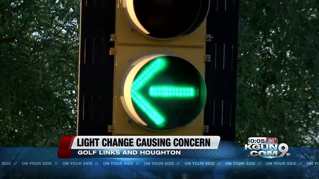 Traffic light change at east side intersection causing some folks a problem