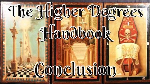 Conclusion: The Higher Degrees Handbook By JSM Ward 11/11