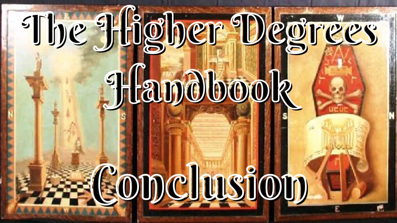 Conclusion: The Higher Degrees Handbook By JSM Ward 11/11