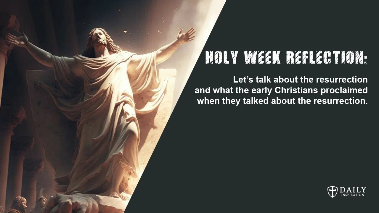 The Holy Week: What the Resurrection of Jesus did not mean and what it really means // Easter 2023