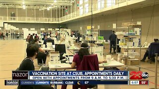 California State University Bakersfield opens up campus to serve as vaccination site