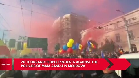 70 thousand people gathered for protests against the policies of Maia Sandu in Moldova