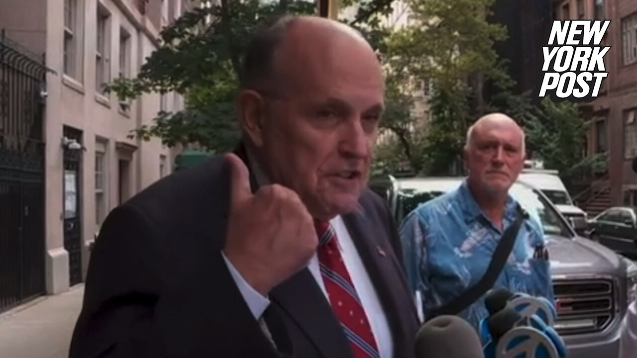 Rudy Giuliani delivers seething rant en route to surrender in Georgia election case: 'Gonna come for you'