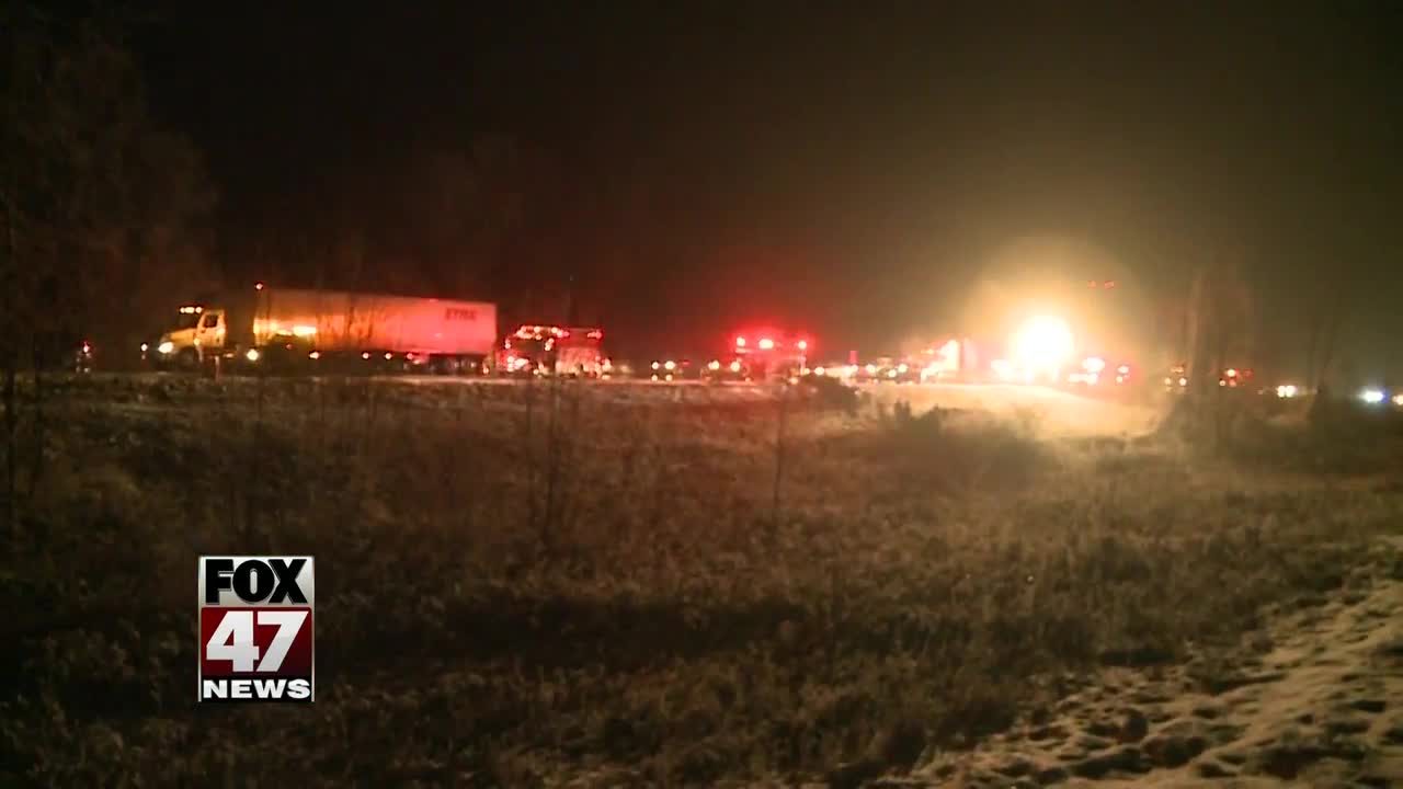 Several cars collide on I-96 at Ingham - Livingston County line