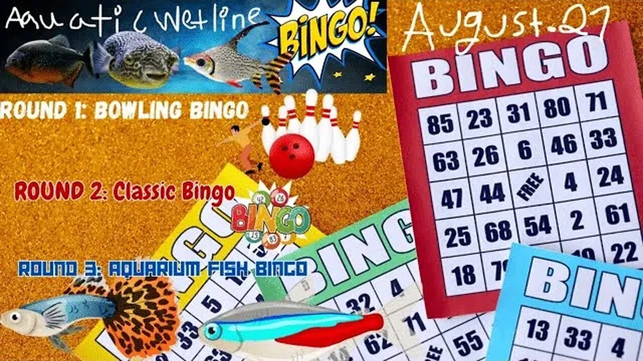 Aquatic Wetline BINGO: August 27th, 2023