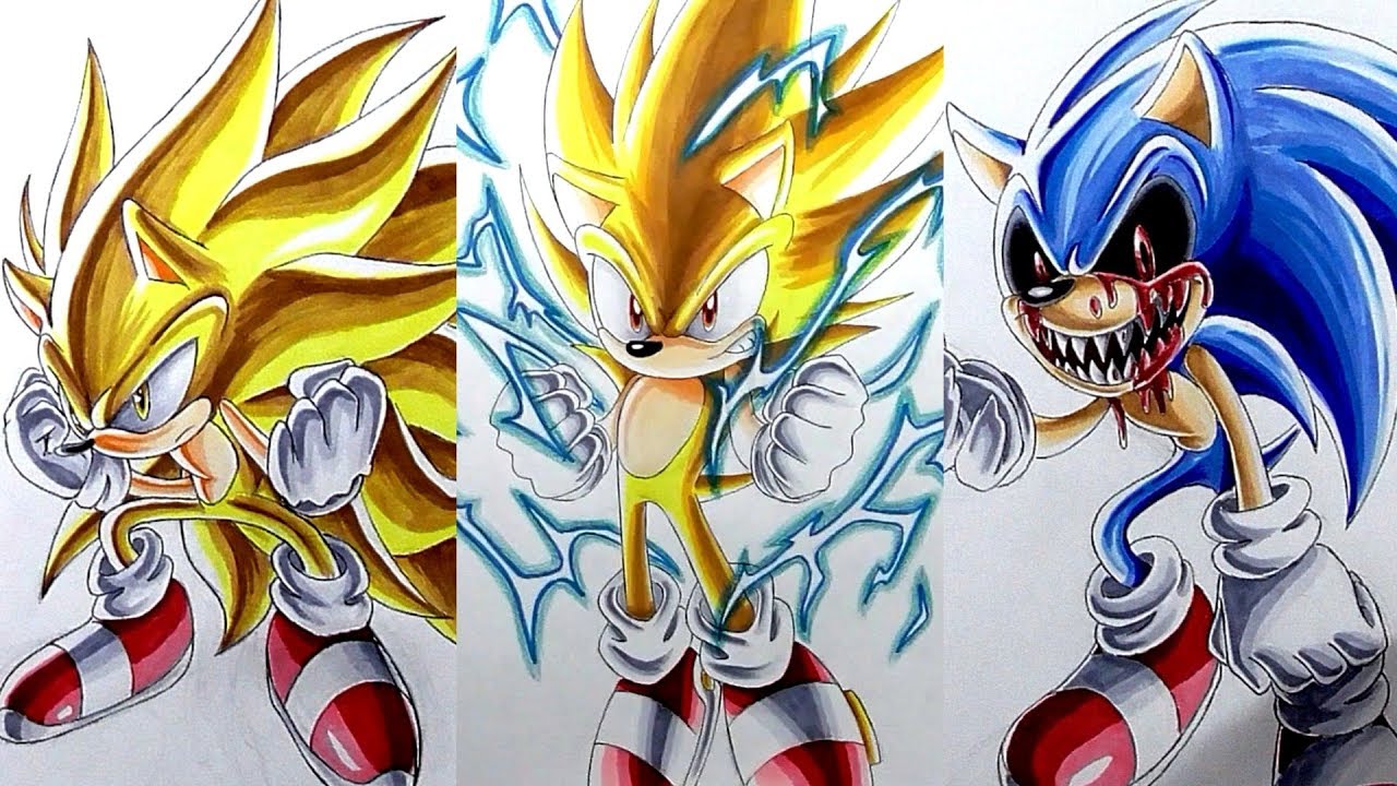 Drawing Sonic Characters - Compilation 4