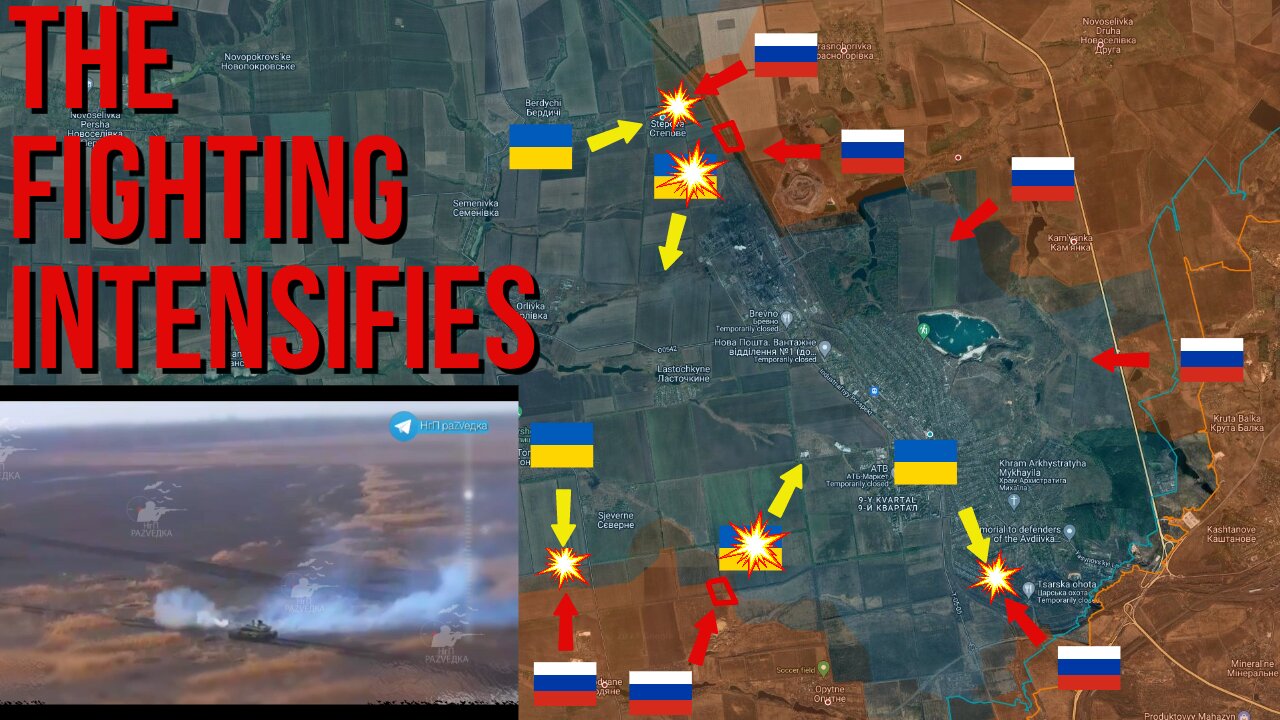 Just 6 KM Left Until Russians Complete The Full Encirclement Of Avdeevka!