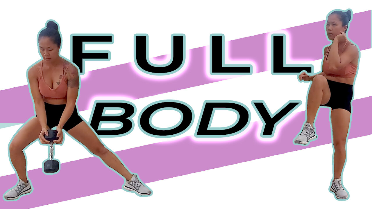 FULL BODY 🏋️ Follow Along Workout With DUMBBELLS