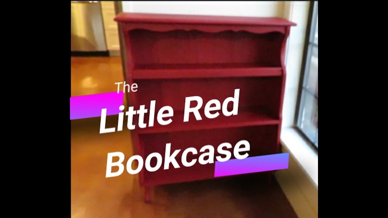 Little Red Bookcase - Upscale Furniture