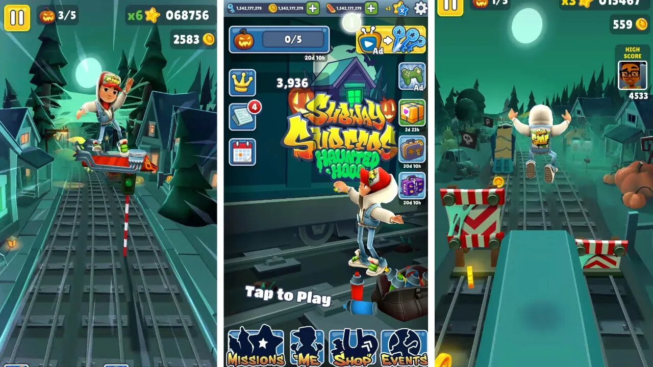 Subway Surfers I New Halloween update - All Characters Unlocked Gameplay