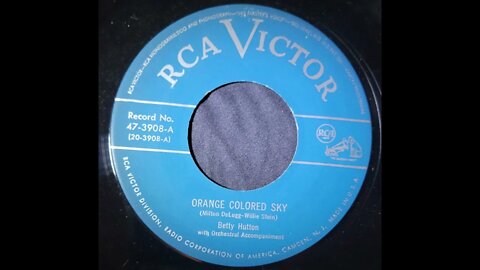 Betty Hutton – Orange Colored Sky