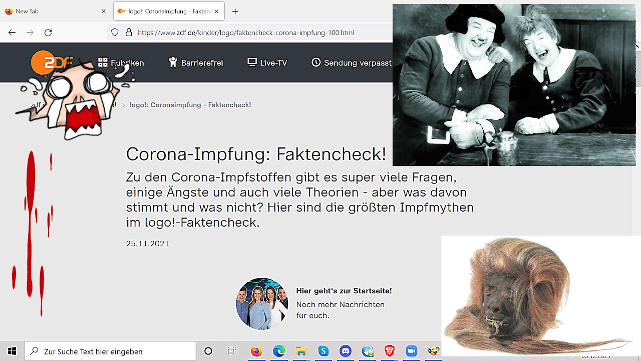 „Corona-Impfung-Faktencheck von logo: Unterirdisch, manipulativ und größtenteils gelogen!!!“ ...