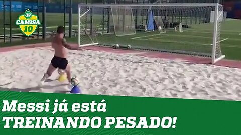 Esse dá EXEMPLO! OLHA como MESSI tá se recuperando de lesão!