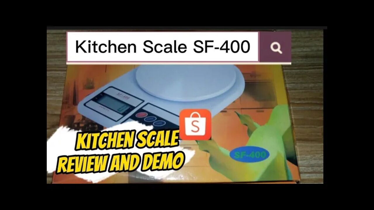 ELECTRONIC KITCHEN SCALE SF-400 REVIEW AND DEMO FROM SHOPEE | Working pa ba?🤔Worth it?🤔