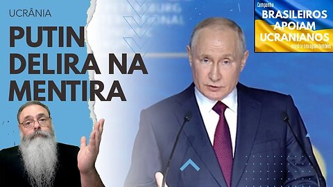 PUTIN inventa NÚMEROS ALEATÓRIOS sem SENTIDO na FEIRA ECONOMICA FLOPADA de SÃO PETERSBURGO