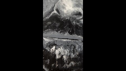 Black and white painting technique