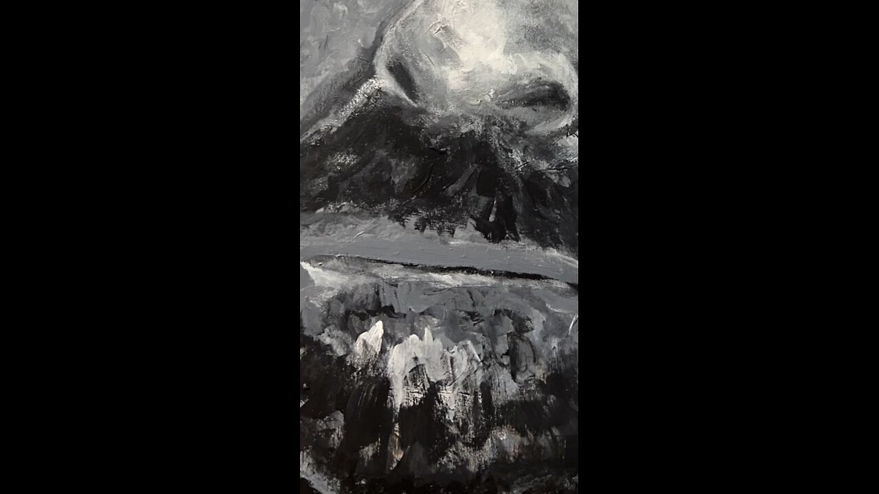 Black and white painting technique