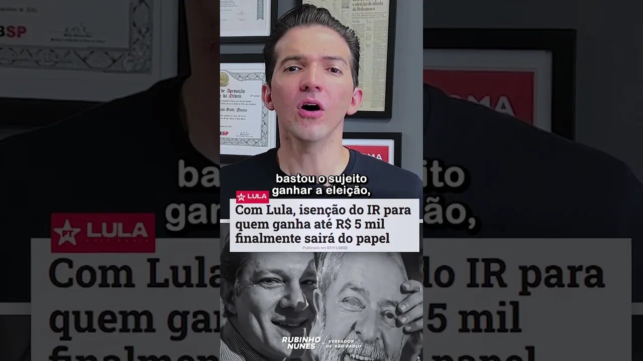 Lula assumiu e cadê as promessas? Já começa assim a faixa do imposto de renda. #shorts #lula