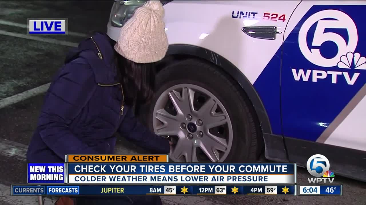 Check your tire pressure on these cold mornings