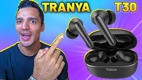 TRANYA T30 FONE DE OUVIDO BLUETOOTH COM MODO GAME MODO BASS BOOSTED BOM E BARATO! REVIEW!!