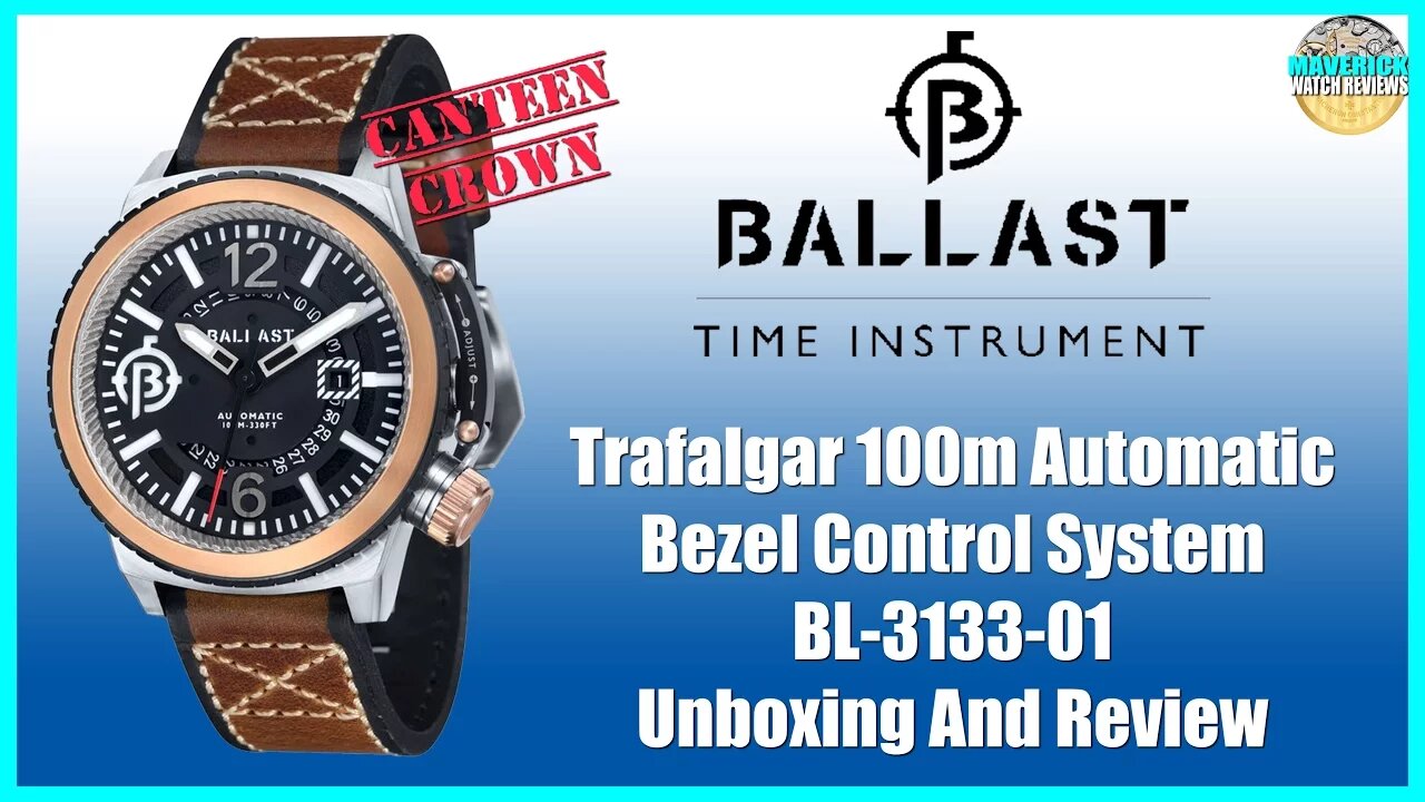 Unique! | Ballast Trafalgar 100m Automatic BL-3133-01 Microbrand Unbox & Review