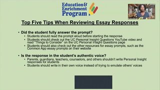 5 ESSAY TIPS - BRIANNA BENNETT - EEP TEAM